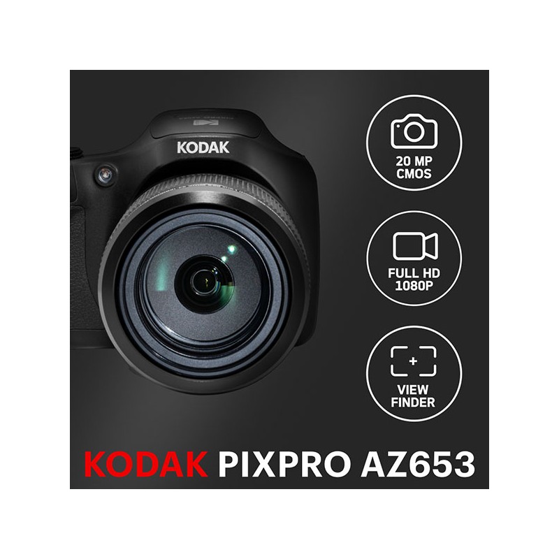 Kodak PixPro AZ653 Bridge Camera Blk - Image 3
